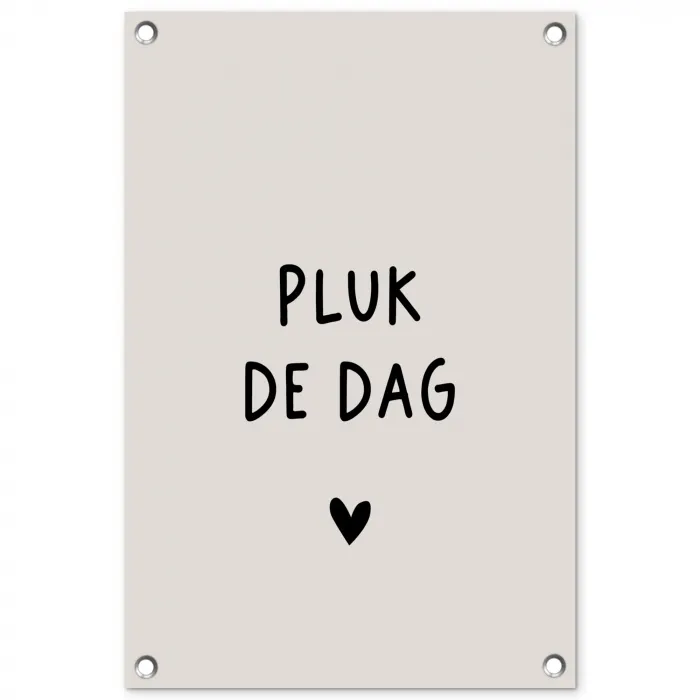 plukdedag-beige tuinposter los doek klein -3d