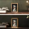 Kok - Rood - Kip Light Box met kabel (Tafellamp) klein -sfeer3