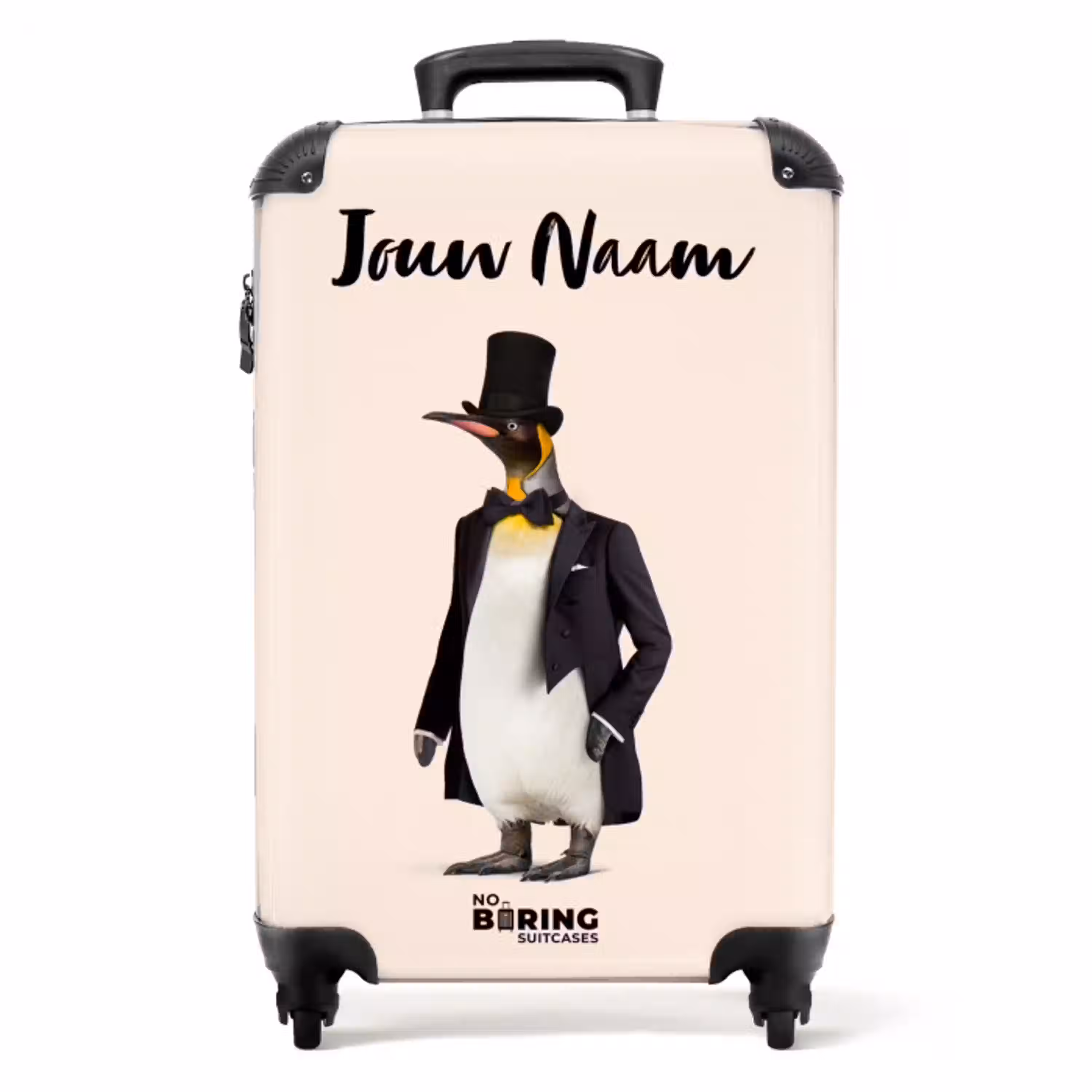 Pinguin in Pak NBS - Handbagage koffer - Kinderen Unisex middel -productfoto_recht