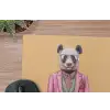 Panda - Pak - Zonnebril - Blauw muismat rubber klein -closeup