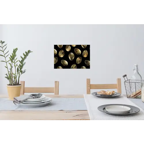 Eieren - Goud - Patroon Muursticker klein -eettafel