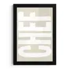 Wit - Chef - Decoratie - Japandi fotolijst zwart zonder passe partout klein -3d