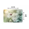 Lieveheersbeestje - Bloemen - Wit Placemat vinyl groot -specs