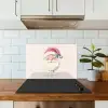 Kerstman - Kerst - Quote - Beige keuken achterwand spatscherm klein -sfeer2