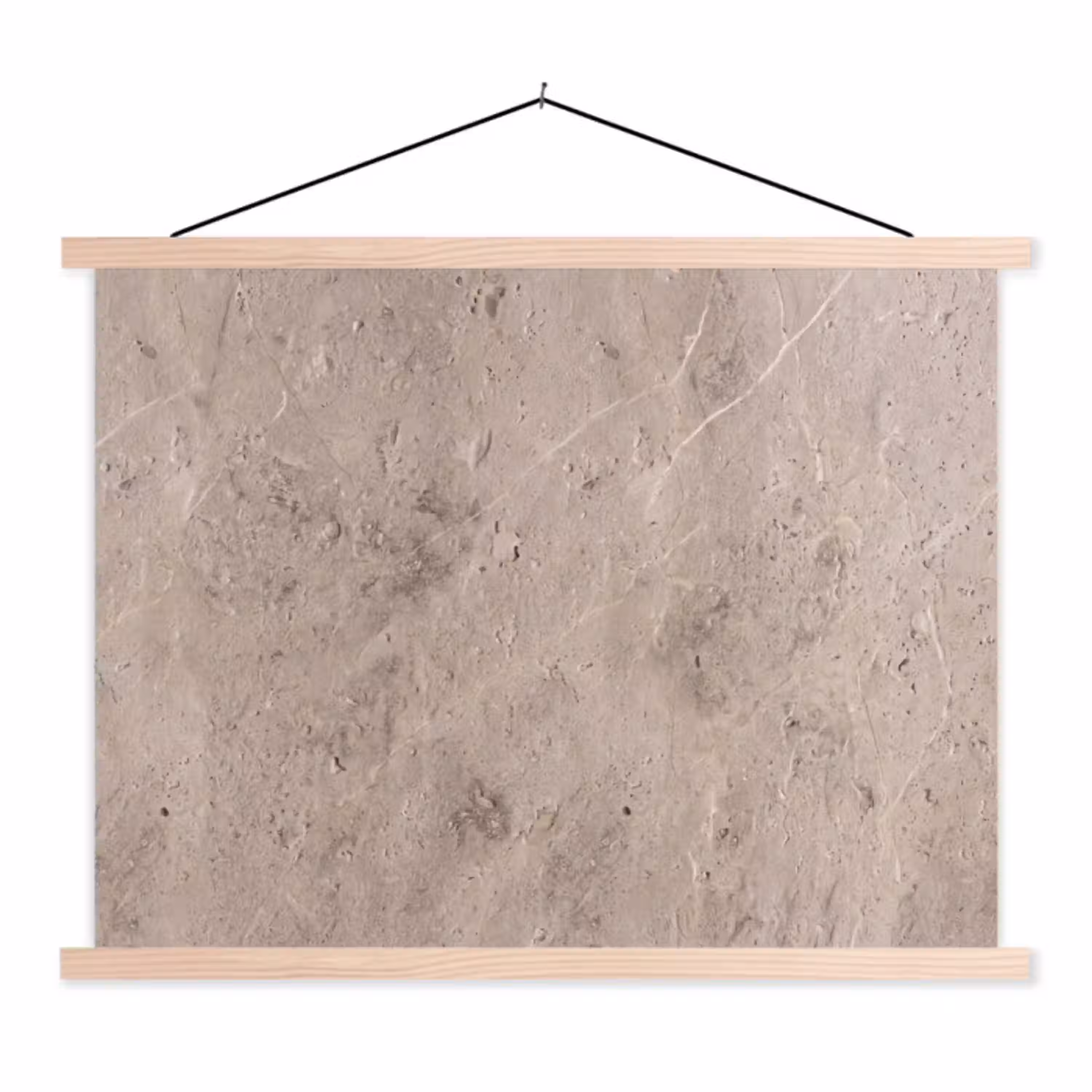 Textuur - Steen - Patroon - Rustiek - Beige textielposter latten blank klein -3d