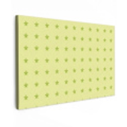 Sterren - Patroon - Groen canvas 2cm klein 34 -z3d