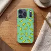 Bananen - Geel - Groen - Print Telefoonhoesje iPhone 17 Pro klein -sfeer1