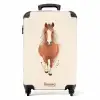 Bruin paard in gallop NBS - Handbagage koffer - Volwassenen Unisex middel -productfoto_recht