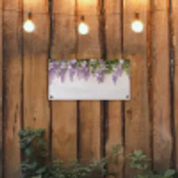 Blauwe regen - Bloemen - Paars tuinposter los doek klein -sfeer1