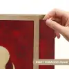 Abstract - Moeder - Kind - Rood Light Box met batterij (Wandlamp) middel -USP_websiteprintNL