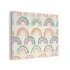 Regenboog - Zachte tinten - Strepen - Stippen PET vilt klein -3d