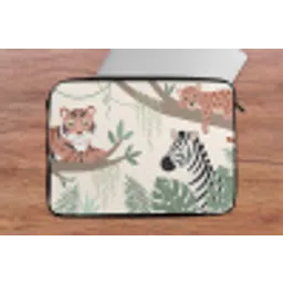 Jungle - Rustiek - Pastel laptophoes neopreen klein -tafel