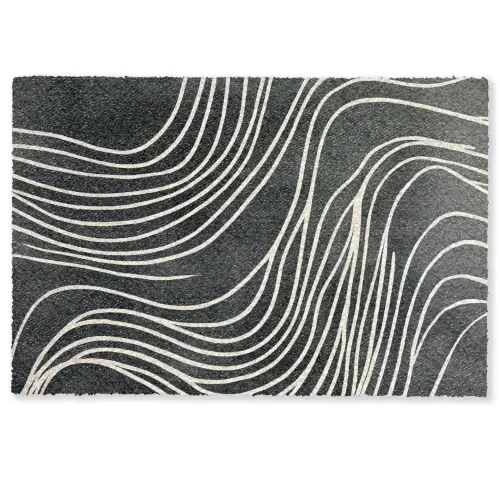 Lijnen - Patroon - Abstract - Wit Deurmat klein -zkaufland3d