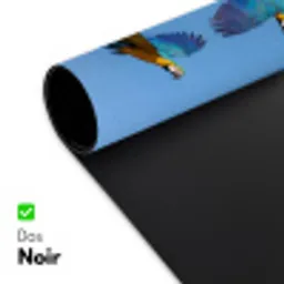 Papagaai - Vliegen - Blauw - Geel Muismat XXL klein -zsfeer2_frans