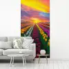 Tulpenveld - Zonsondergang - Kleurrijk fotobehang vinyl groot -woonkamer