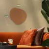 Oranje - Sierlijk - Bloemen Wandcirkel Organisch Forex 3mm klein 629 -sfeer3