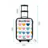 Hartjes - Pastel - Patroon Kinderkoffer - Zwart klein -productfoto_formaten
