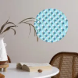 Golf - Ballen - Blauw Wandcirkel behangsticker klein 186 -sfeer3