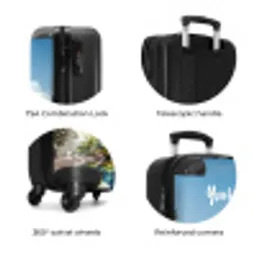 Darius Dino NBS - Handbagage koffer - Kinderen Unisex middel zzzzzzzbolletjes_ENG