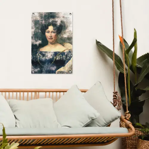 Johanna Henriette Engelen - Dubois Drahonet - Krant tuinposter los doek klein -sfeer7