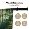 Bos - Pad - Zon - Bomen - Groen - Natuur Wandkleed katoen klein -sfeer2