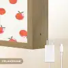 Oranje - Sinaasappel - Bloemetje Light Box met batterij (Wandlamp) middel 907 -USP_websiteoplaadbaarNL