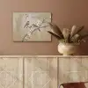 Vogels - Bloesemtak - Bloemen - Oranje PET vilt klein -sfeer4