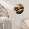 Drumstokken - Olieverf - Man Wandcirkel kunststof plaat 5mm dik klein -sfeer5