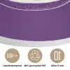 Passievrucht - Zaadjes - Paars - Minimalistisch Akoestische PET Vilt - Rond klein -closeup_NL