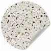 Terrazzo -  Patroon - Staal Wandcirkel behangsticker klein 186 -3d