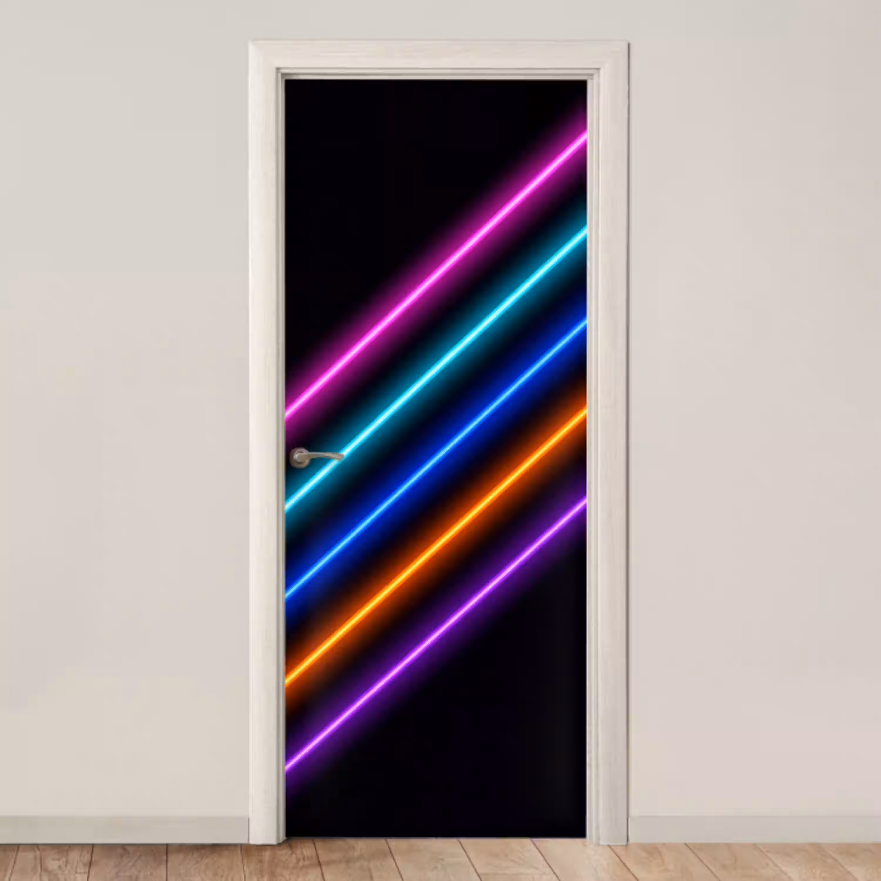 Esthetiek - Retro - Neon deurposter klein -3d_beige