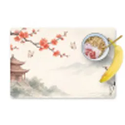 Kraanvogel - Azië - Klassiek Placemat vinyl groot -zzzproduct_Kitchenyeah-website