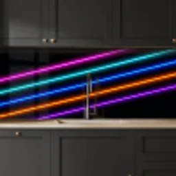 Esthetiek - Retro - Neon keuken achterwand 2 middel -sfeer1