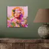 Vrouw - Abstract - Cirkel - Bloemen plexiglas 5mm klein -sfeer3