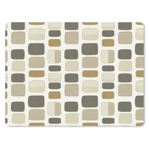 Blokken - Vintage - Grijs muismat rubber klein 262 -3d