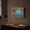 Merry Christmas - Blauw - Kerst - Winter Light Box met batterij (Wandlamp) middel -sfeer1