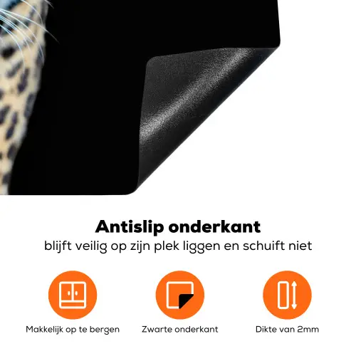 Schemerwandeling van een Luipaard Inductie beschermer vinyl 3mm klein -zzzzzzz-td-onderkant