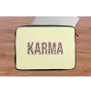 Karma - Luipaardprint - Geel laptophoes neopreen klein -tafel