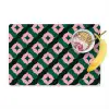 Groen - Roze - Retro - Sterren Placemat vinyl groot 368 -zzzproduct_Kitchenyeah-website