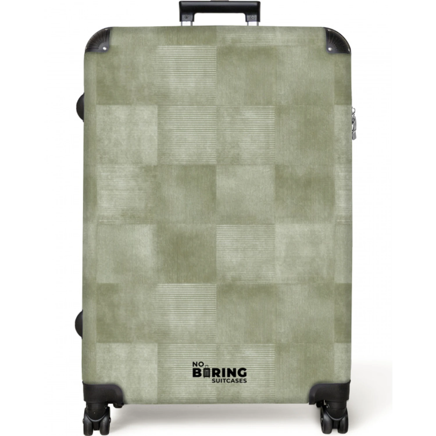Vlakken - Rustiek - Groen NBS - Large koffer - Volwassenen Unisex groot -zzzzzzzzkaufland2