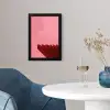 Dream - 3D - Rood - Roze fotolijst zwart zonder passe partout klein -sfeer4