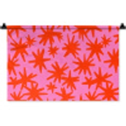 Modern - Sterren - Roze Wandkleed katoen klein 269 -zz3d