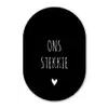Quotes - Ons stekkie - Spreuken Wandcirkel Ovaal Forex klein -3d