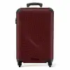 Abstract - Rood gridpatroon NBS - Handbagage koffer - Kinderen Unisex middel -productfoto_recht