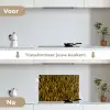 Oranje - Tijger - Zwart - Patroon keuken achterwand spatscherm klein 900 -voor_na_NL