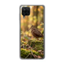 Houtsnip - Bos - Bladeren - Herfst - Gecamoufleerd Telefoonhoesje Samsung Galaxy A12 klein -3d