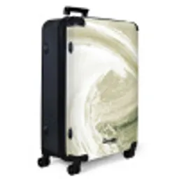 Abstract - Penseelstreken - Golven - Groen NBS - Large koffer - Volwassenen Unisex groot -product1