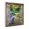 Doorkijk - Tuin - Raam - Hortensia - Bloemen plexiglas 5mm klein -z3d