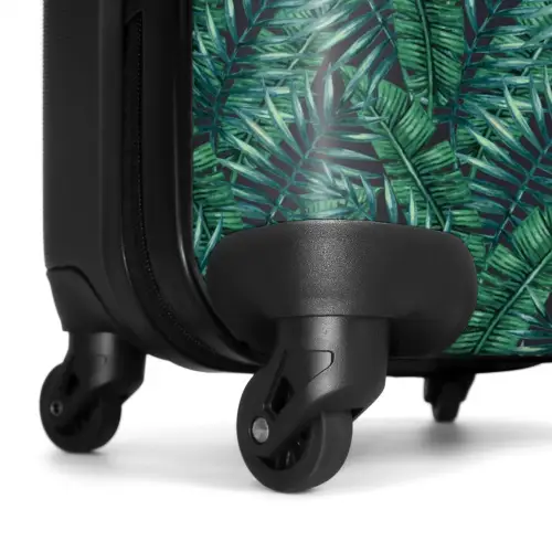 Palm bladeren patroon groen NBS - Handbagage koffer - Kinderen Unisex middel -wiel