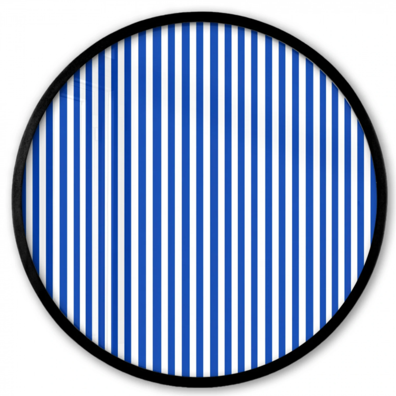Klassiek - Strepen - Blauw Fotolijst rond zonder passe partout klein 856 -3d